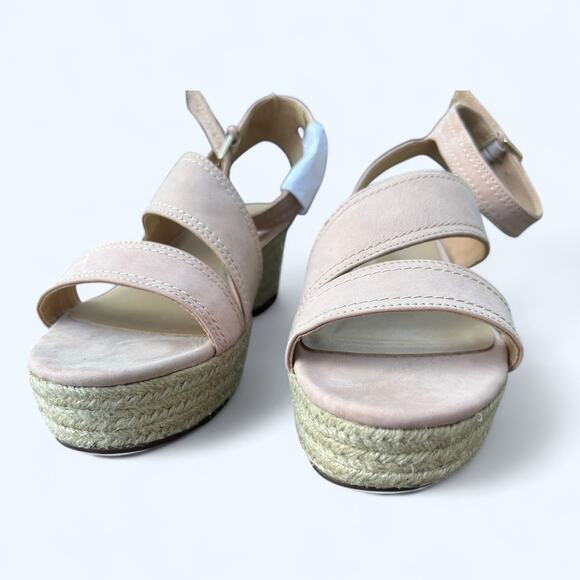 NEW Naturalizer Ursa Women's Strappy Espadrille Wedge Sandal Leather sz 9.5 M - Picture 6 of 8